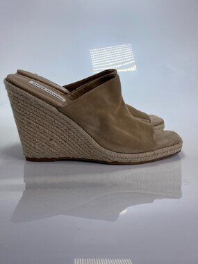 Steve Madden Women's Urge Tan Suede Wedge Espadrille Sandal Sz 10